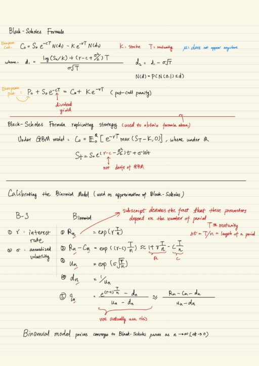 Black-Scholes Formula, Calibrating the binomial model