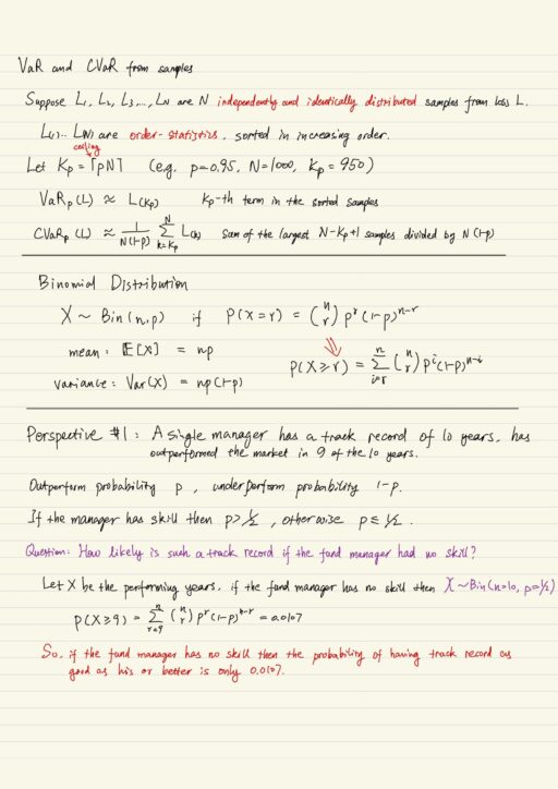 Binomial distribution, perspective 1