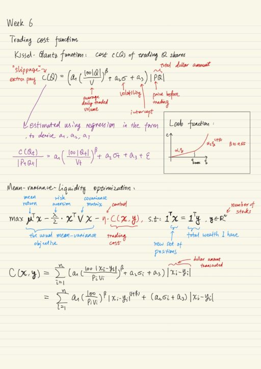 Trading cost functions, mean-variance-liquidity optimization