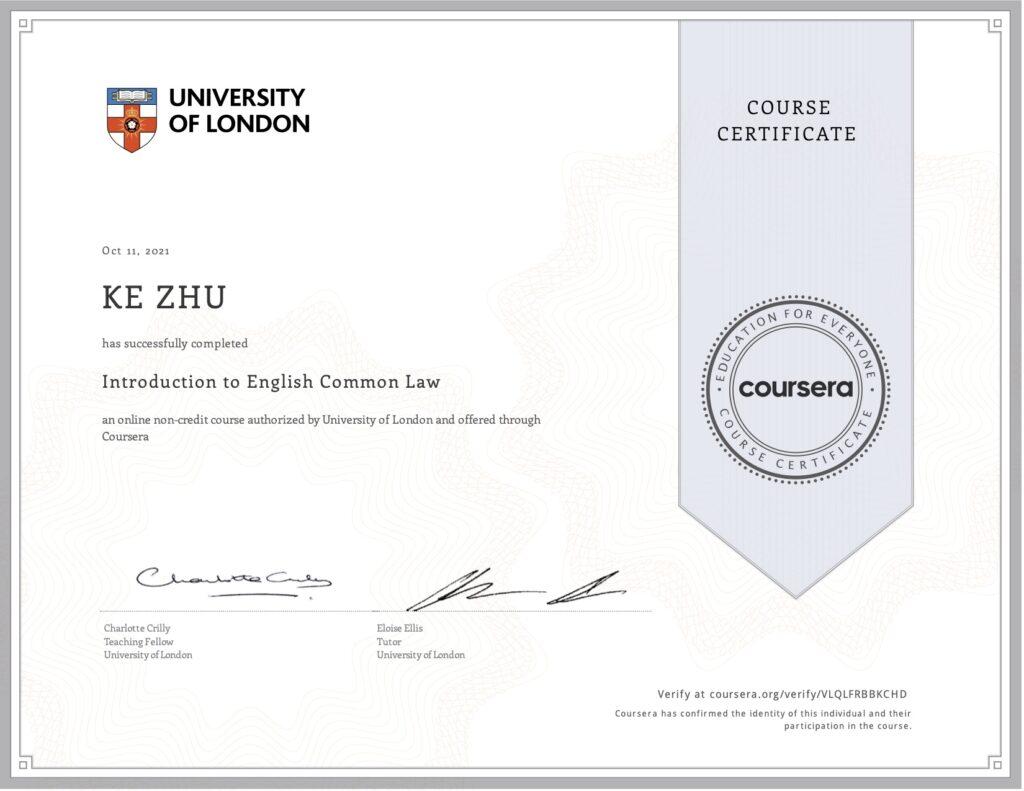 ULondon & Coursera