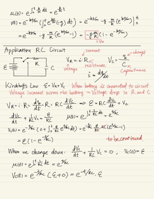 Application: RC Circuit.