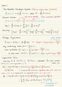 Time dependent Schrödinger equation, energy eigenstates, expected value