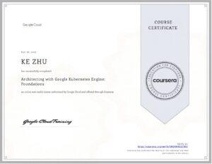 Certificate Architecting with Google Kubernetes Engine: Foundations