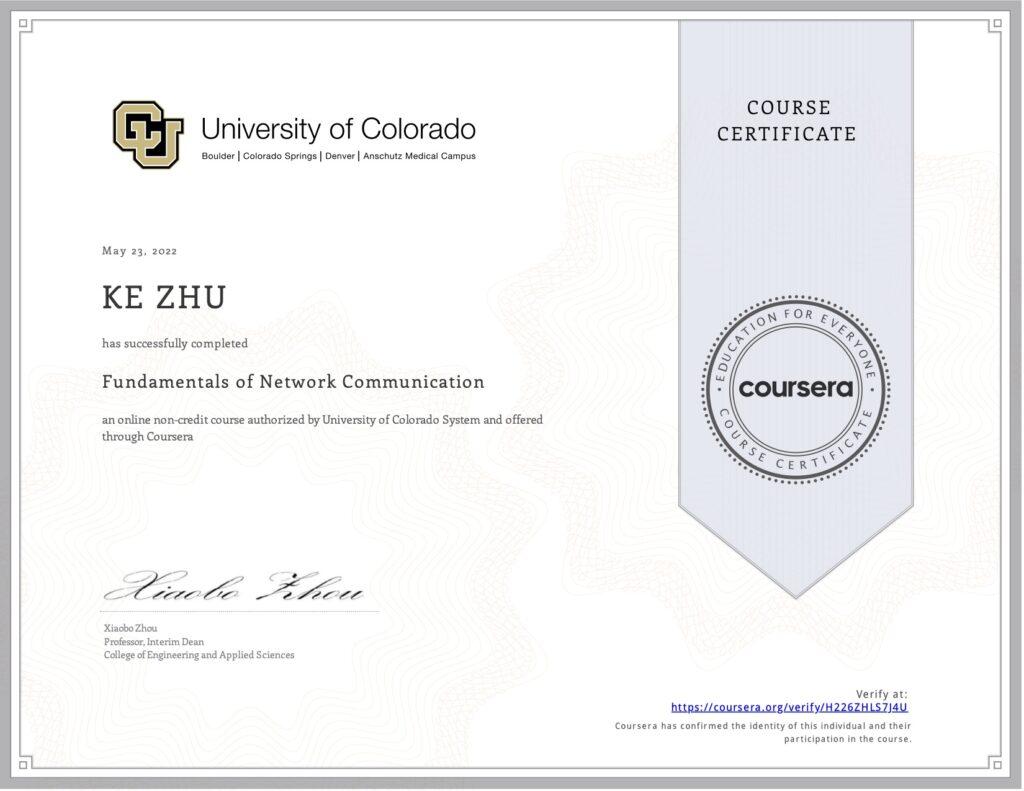 Certificate Fundamentals of Network Communication