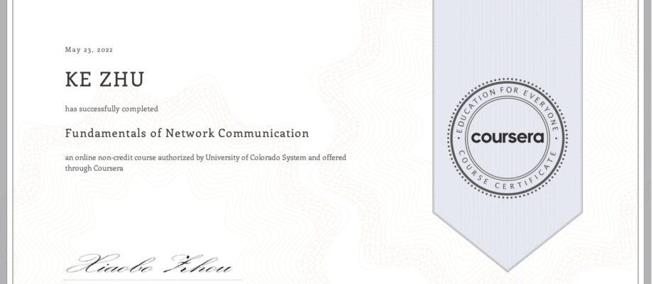 Certificate Fundamentals of Network Communication