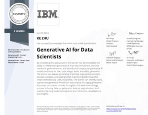 Spec Certificate Generative AI for Data Scientist
