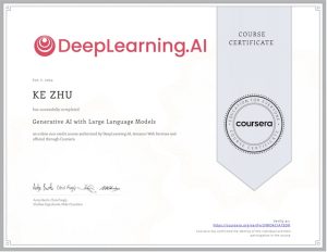 Certificate Generative AI with Large Language Models