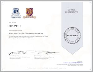 Certificate Basic Modeling for Discrete Optimization